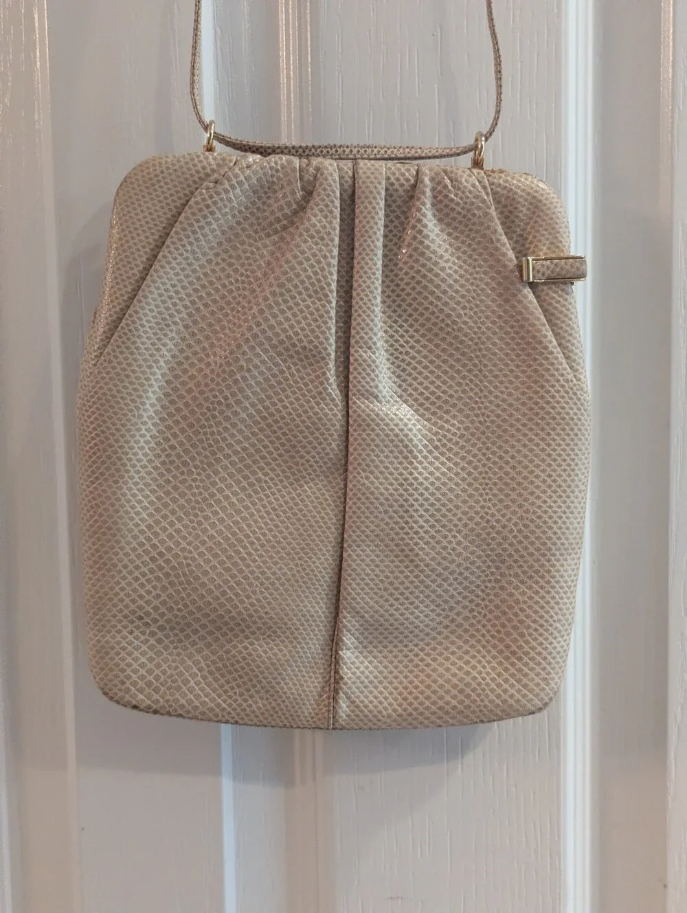 Vintage Judith Leiber Snakeskin Leather Bag